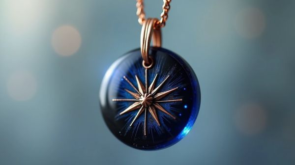 Onyx, lapis-lazuli, boussole : ce que raconte un pendentif masculin