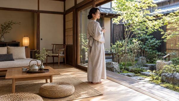 Pourquoi le kimono long s'impose dans nos intérieurs modernes